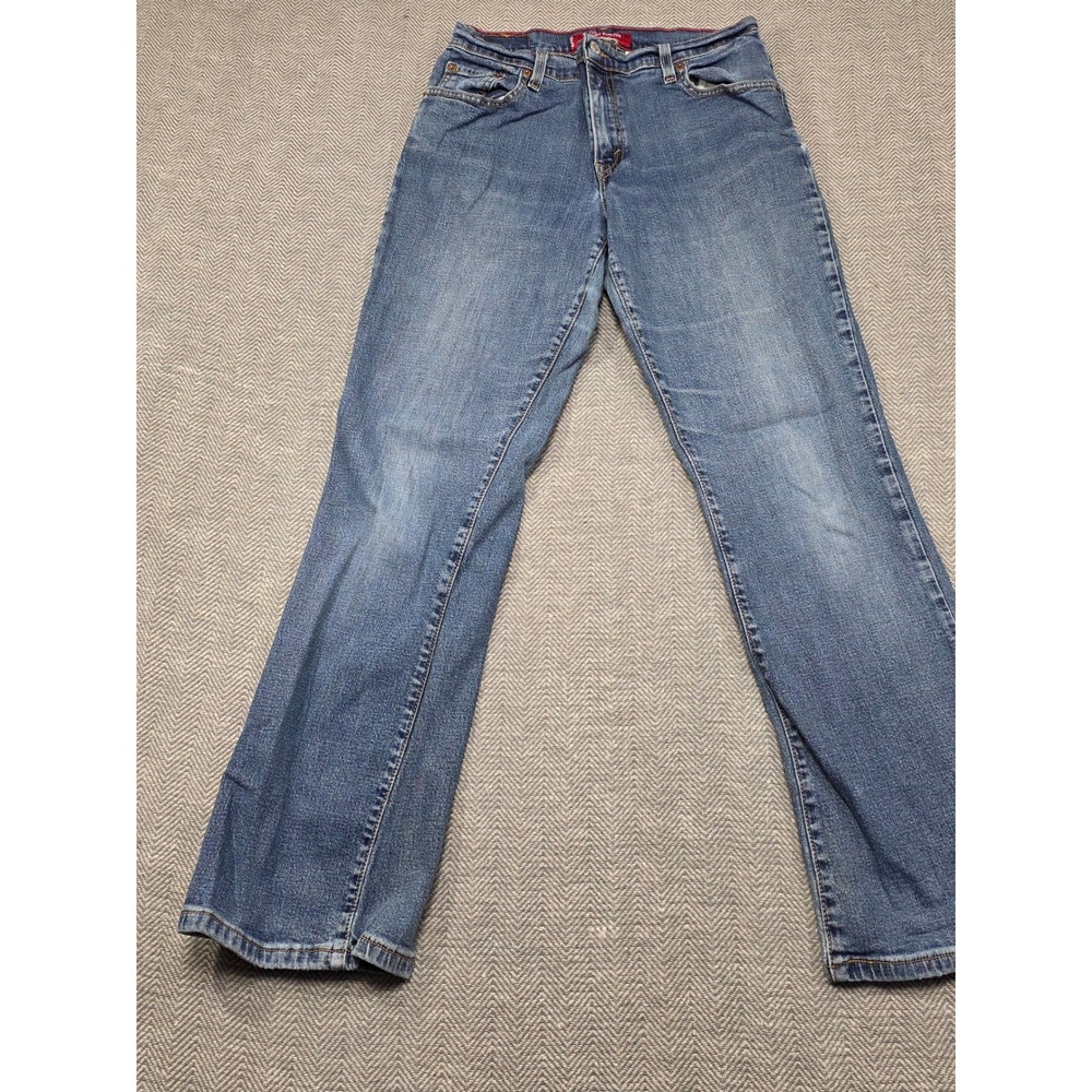 Levis 550 Jeans Womens 10 M Blue Medium Wash‎ Relaxed Boot Cut Stretch Denim